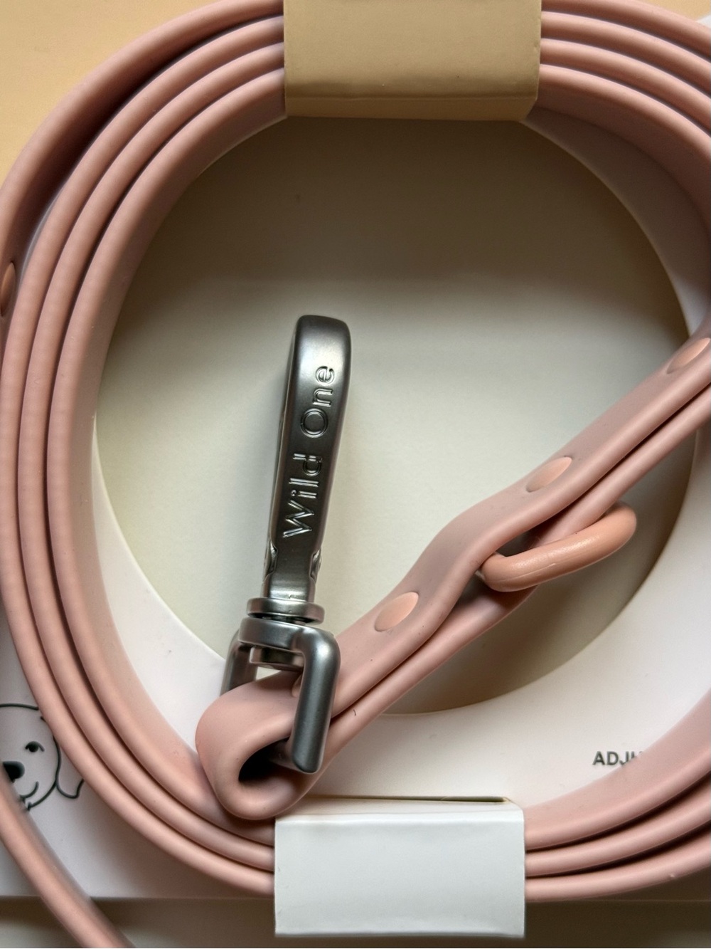 Wild One Waterproof Dog Leash - Standard Size - Pink - Picture 3 of 16